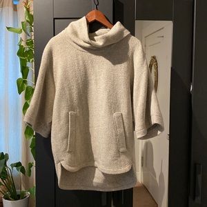Cowl neck wool sweater